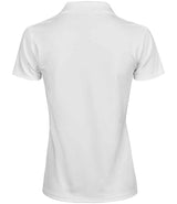 Tee Jays Ladies Luxury Stretch V Neck Polo Shirt | White thumbnail 2
