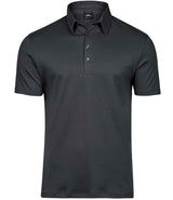 Tee Jays Pima Cotton Interlock Polo Shirt | Dark Grey thumbnail 3