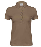 Tee Jays Ladies Pima Cotton Interlock Polo Shirt | Wood thumbnail 1