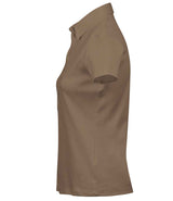 Tee Jays Ladies Pima Cotton Interlock Polo Shirt | Wood thumbnail 3