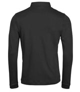 Tee Jays Pima Cotton Long Sleeve Polo Shirt | Black thumbnail 3