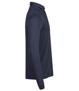 Tee Jays Pima Cotton Long Sleeve Polo Shirt | Navy thumbnail 4