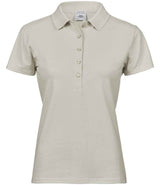 Tee Jays Ladies Luxury Stretch Polo Shirt | Cement thumbnail 2