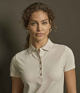 Tee Jays Ladies Luxury Stretch Polo Shirt | Cement thumbnail 1