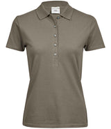 Tee Jays Ladies Luxury Stretch Polo Shirt | Clay thumbnail 1