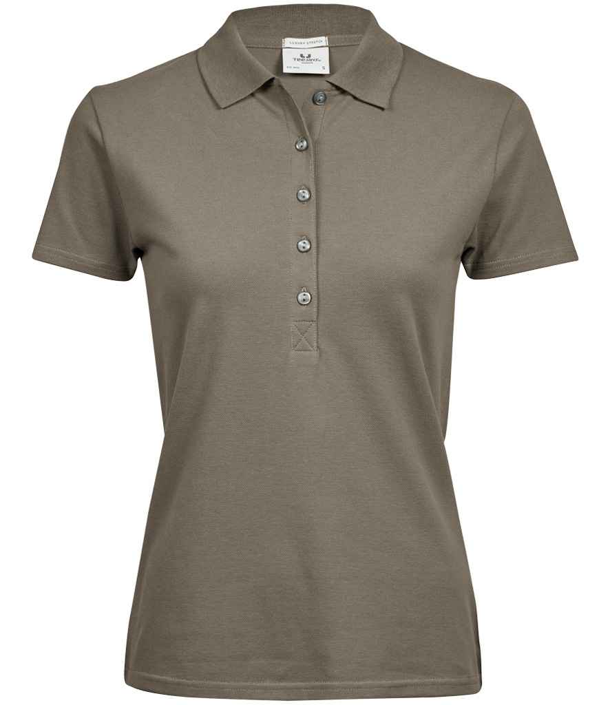 Tee Jays Ladies Luxury Stretch Polo Shirt | Clay