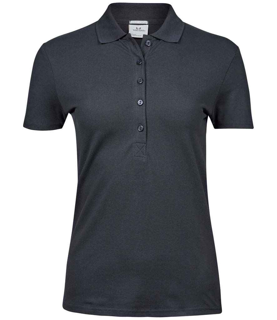 Tee Jays Ladies Luxury Stretch Polo Shirt | Dark Grey