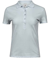 Tee Jays Ladies Luxury Stretch Polo Shirt | Ice Blue thumbnail 1