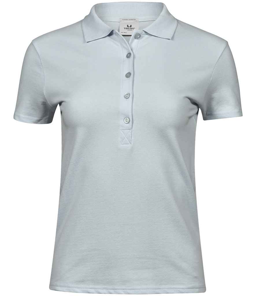 Tee Jays Ladies Luxury Stretch Polo Shirt | Ice Blue