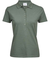 Tee Jays Ladies Luxury Stretch Polo Shirt | Leaf Green thumbnail 1