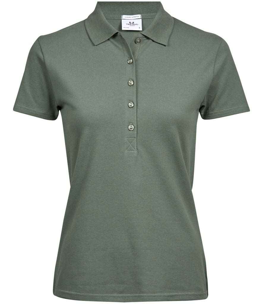 Tee Jays Ladies Luxury Stretch Polo Shirt | Leaf Green