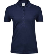 Tee Jays Ladies Luxury Stretch Polo Shirt | Navy thumbnail 1