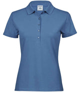Tee Jays Ladies Luxury Stretch Polo Shirt | Ocean Blue thumbnail 1