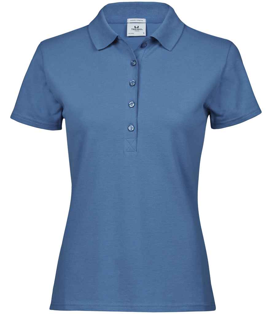 Tee Jays Ladies Luxury Stretch Polo Shirt | Ocean Blue