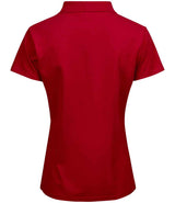 Tee Jays Ladies Luxury Stretch Polo Shirt | Red thumbnail 2