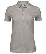 Tee Jays Ladies Luxury Stretch Polo Shirt | Stone thumbnail 1