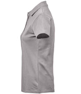 Tee Jays Ladies Luxury Stretch Polo Shirt | Stone thumbnail 3