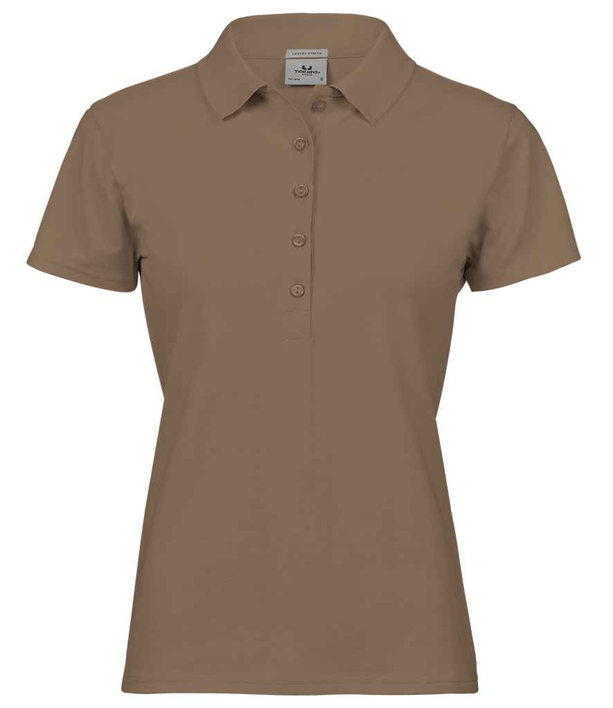 Tee Jays Ladies Luxury Stretch Polo Shirt | Wood