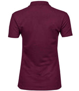 Tee Jays Ladies Luxury Stretch Polo Shirt | Wine thumbnail 2
