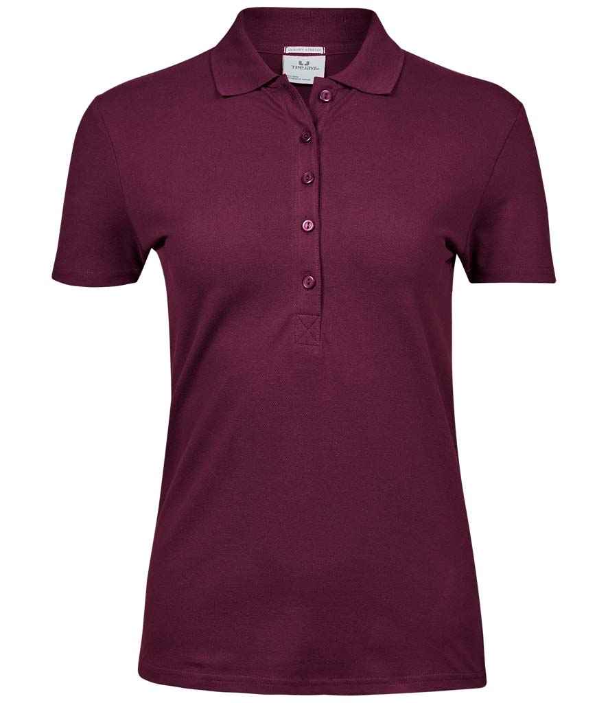 Tee Jays Ladies Luxury Stretch Polo Shirt | Wine