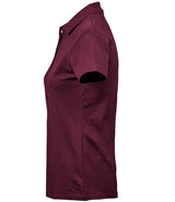 Tee Jays Ladies Luxury Stretch Polo Shirt | Wine thumbnail 3