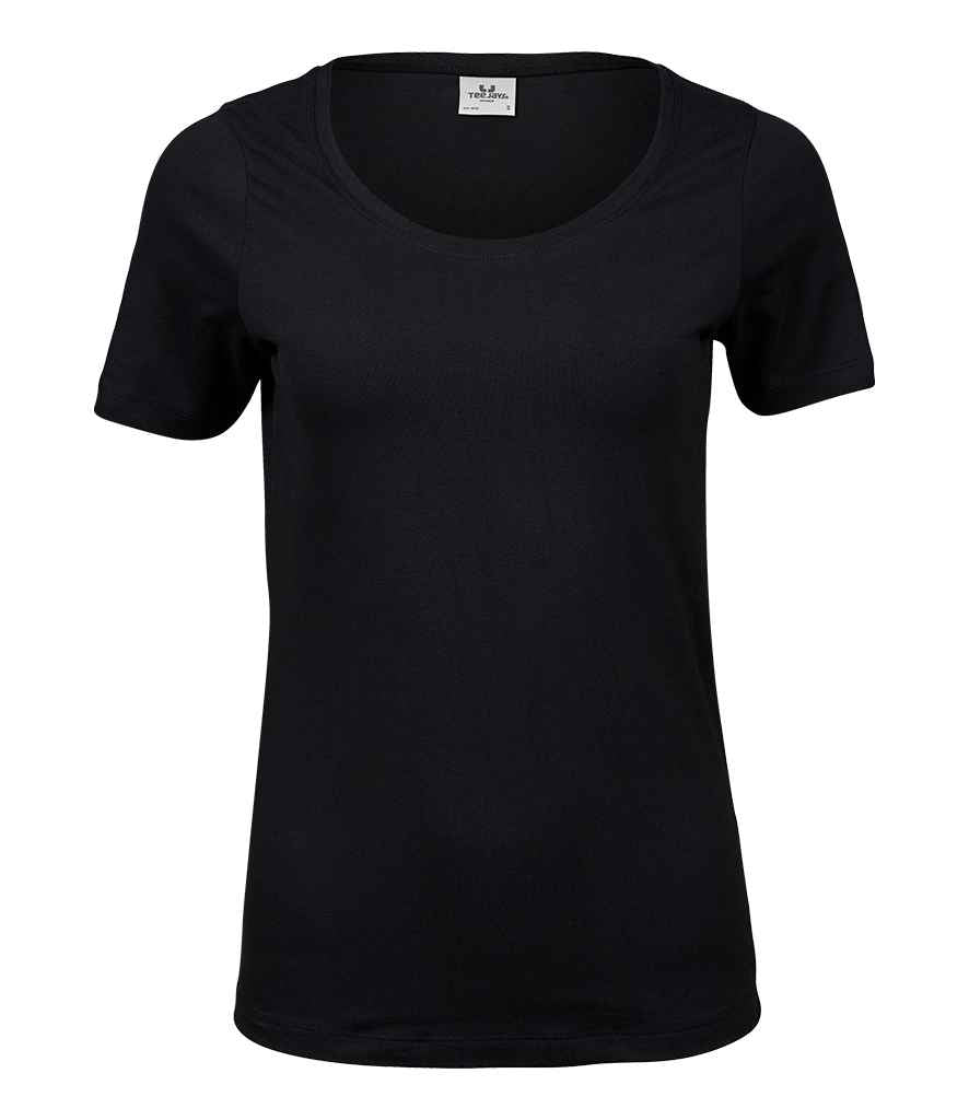 Tee Jays Ladies Stretch T-Shirt | Black