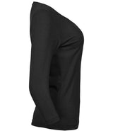 Tee Jays Ladies Stretch 3/4 Sleeve T-Shirt | Black thumbnail 5