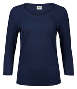 Tee Jays Ladies Stretch 3/4 Sleeve T-Shirt | Navy thumbnail 1