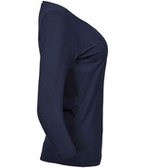 Tee Jays Ladies Stretch 3/4 Sleeve T-Shirt | Navy thumbnail 4