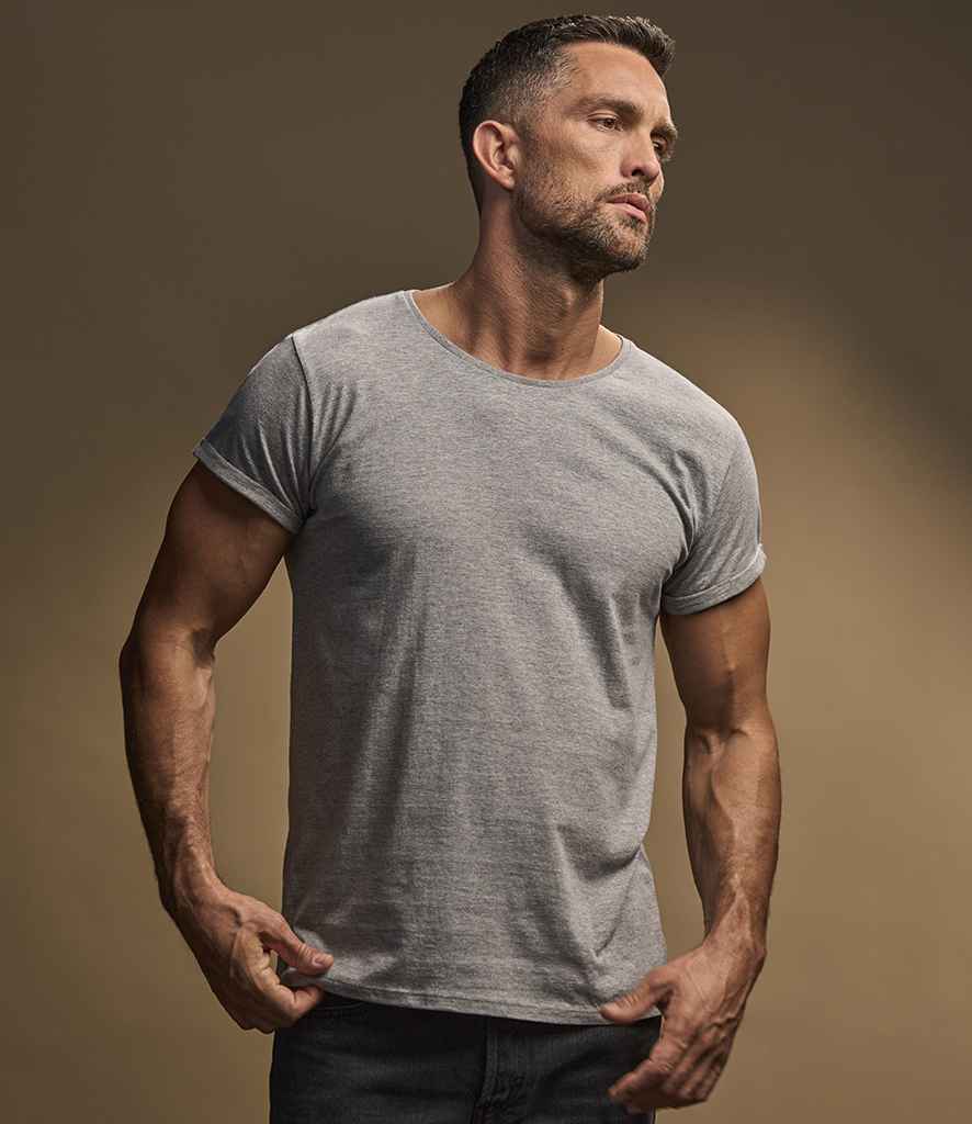 Tee Jays Roll-Up T-Shirt | Heather Grey