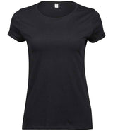 Tee Jays Ladies Roll-Up T-Shirt | Black thumbnail 1