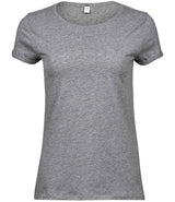 Tee Jays Ladies Roll-Up T-Shirt | Heather Grey thumbnail 1