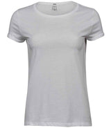 Tee Jays Ladies Roll-Up T-Shirt | White thumbnail 3