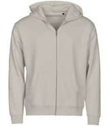 Tee Jays Unlabeled Hooded Full Zip Sweatshirt | Cement thumbnail 3