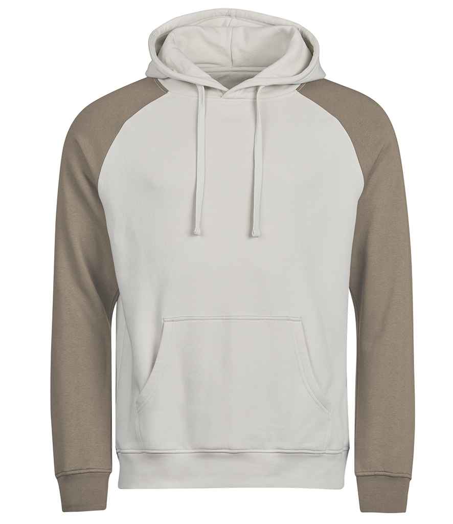 Tee Jays Unlabeled Two-Tone Hooded Sweatshirt | Cement/Clay