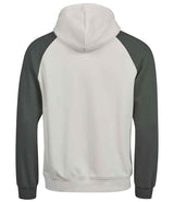 Tee Jays Unlabeled Two-Tone Hooded Sweatshirt | Cement/Dark Green thumbnail 4