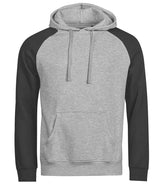 Tee Jays Unlabeled Two-Tone Hooded Sweatshirt | Heather Grey/Black thumbnail 1