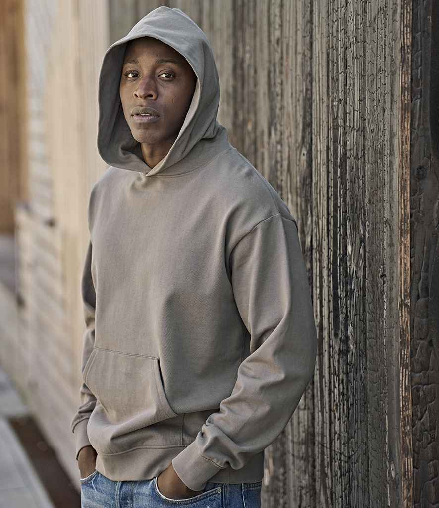 Tee Jays Unlabeled Heavy Loose Fit Hooded Sweatshirt | Cement
