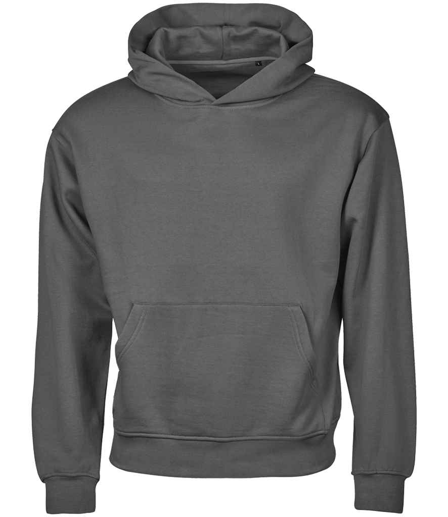 Tee Jays Unlabeled Heavy Loose Fit Hooded Sweatshirt | Powder Grey
