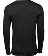 Tee Jays Long Sleeve Interlock T-Shirt | Black thumbnail 3