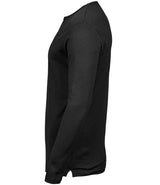 Tee Jays Long Sleeve Interlock T-Shirt | Black thumbnail 4