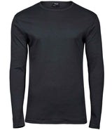 Tee Jays Long Sleeve Interlock T-Shirt | Dark Grey thumbnail 1