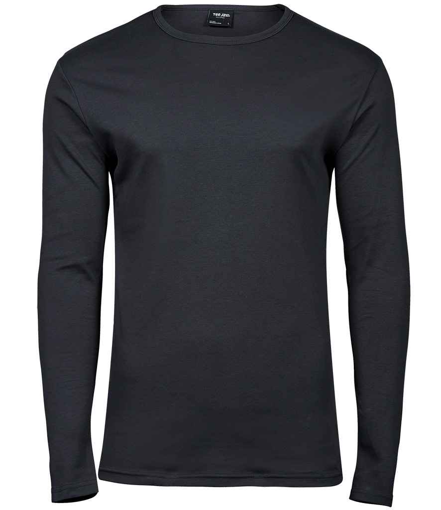 Tee Jays Long Sleeve Interlock T-Shirt | Dark Grey