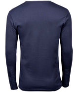 Tee Jays Long Sleeve Interlock T-Shirt | Navy thumbnail 3
