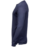 Tee Jays Long Sleeve Interlock T-Shirt | Navy thumbnail 4