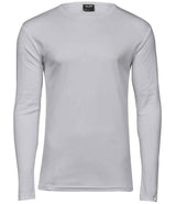 Tee Jays Long Sleeve Interlock T-Shirt | White thumbnail 1