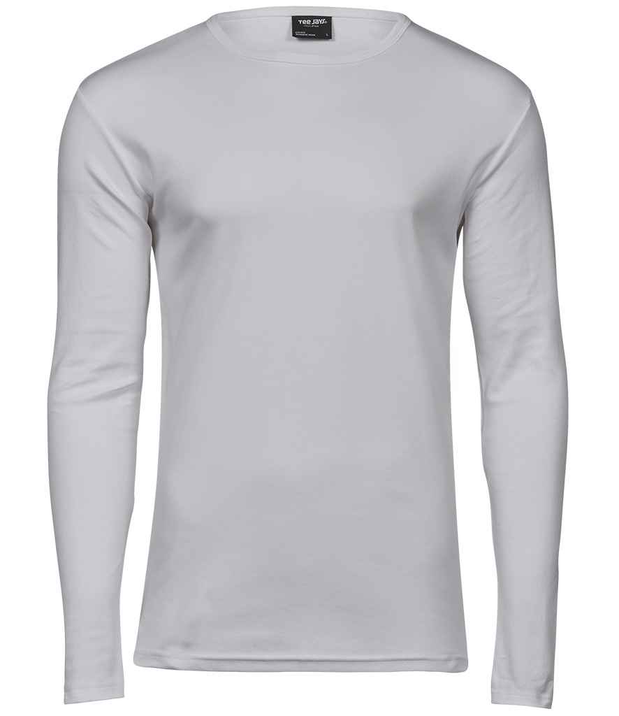 Tee Jays Long Sleeve Interlock T-Shirt | White