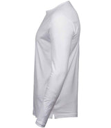 Tee Jays Long Sleeve Interlock T-Shirt | White thumbnail 3