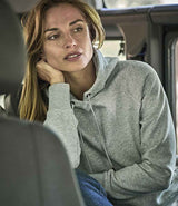 Tee Jays Ladies Raglan Hooded Sweatshirt | Heather Grey thumbnail 2