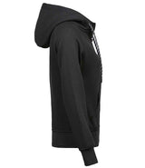 Tee Jays Ladies Fashion Zip Hooded Sweatshirt | Black thumbnail 4